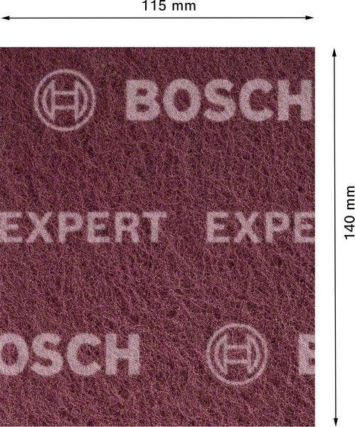 Bosch Expert N880 vliespad voor handmatig schuren 115 x 140 mm algemeen gebruik 10 stuk(s)