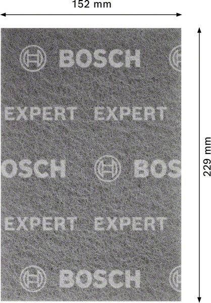 Bosch Accessoires Expert N880 vliespad voor handmatig schuren 152 x 229 mm ultrafijn S 1 stuk(s) 2608901216