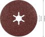 Bosch Accessoires Expert R781 keramische prisma-fiberschijf 100 mm 16 mm K60 1 stuk(s) 2608621789 - Thumbnail 2