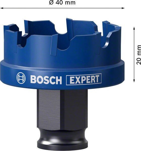 Bosch Expert Sheet Metal gatzaag 40 x 40 mm 1 stuk(s)
