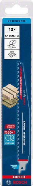 Bosch Expert 'Tough Wood' S 1142 KHM reciprozaagblad 10-delig 1 stuk(s)