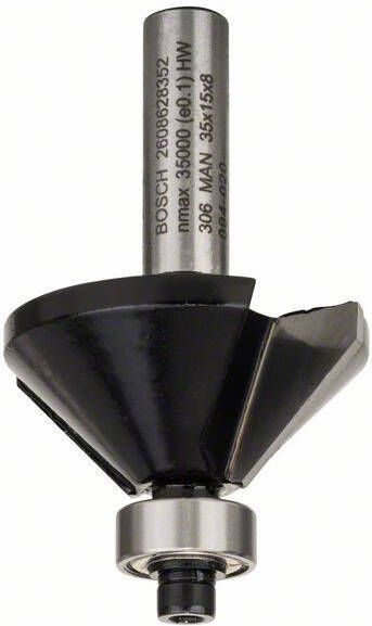 Bosch Fase- V-groeffrees 8 mm B 11 mm L 15 mm G 56 mm 45° 1st