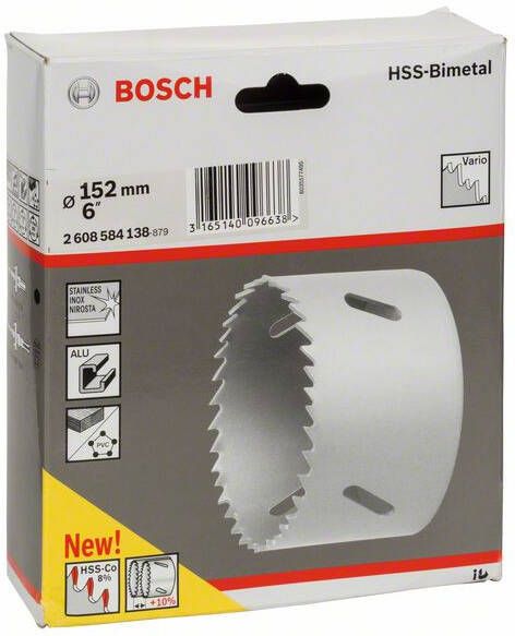 Bosch Accessoires Gatzaag HSS-bimetaal voor standaardadapter 152 mm 6" 1st 2608584138