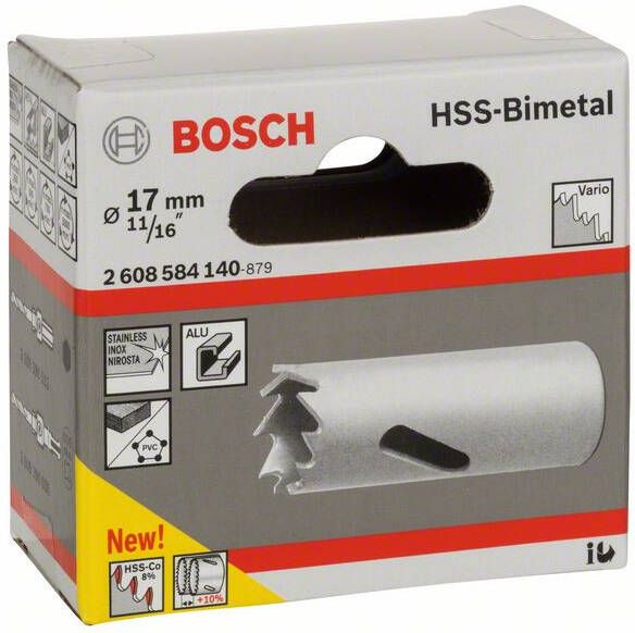 Bosch Gatzaag HSS-bimetaal voor standaardadapter 17 mm 11 16" 1st