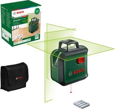 Bosch Groen AdvancedLevel 360°-lijnlaser | Inclusief Batterijen 0603663BZ0