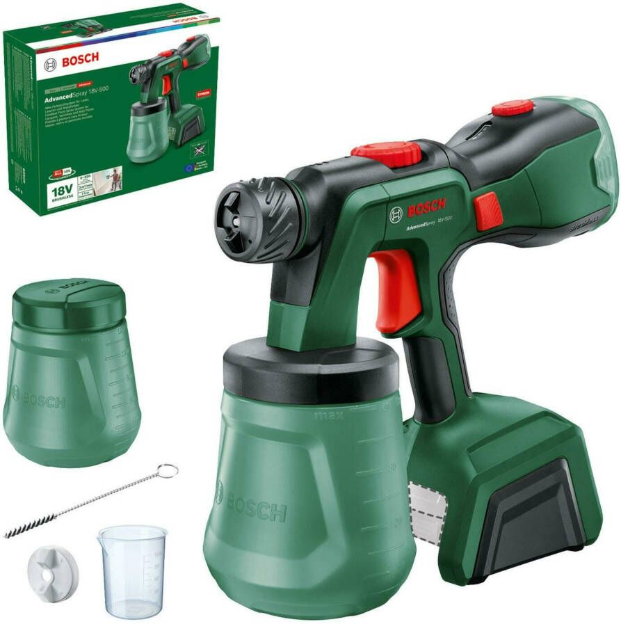 Bosch Groen AdvancedSpray 18V-500 Accuverfspuit | Zonder accu en lader 0603208200