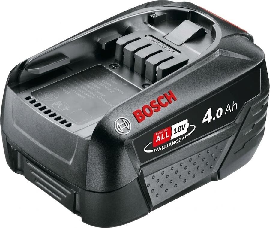 Bosch Groen Accupack PBA 18V 4.0Ah W-C Li-Ion Accu 'Power for All' 1600A011T8