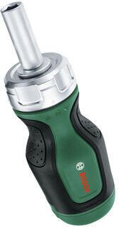 Bosch Groen Compacte Fiets Bit-Ratelschroevendraaier + 6 Bits 1600A032UZ