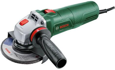 Bosch Groen Haakse slijper UniversalGrind 850-125 (Handgreep vibration control beschermkap clip-on beschermkap slijpschijf 2x doorslijpschijf)