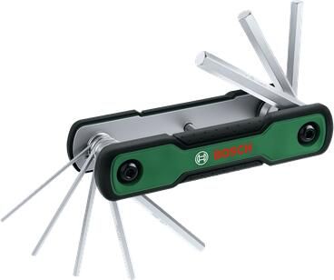 Bosch Groen Inbussleutelset | 8-in-1 | Opvouwbaar 1600A039L7