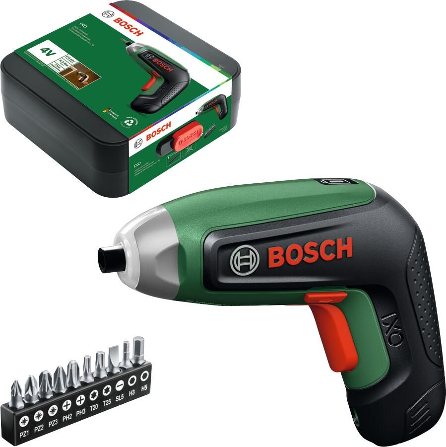 Bosch Groen IXO 8 4V Accuschroevendraaier (1x Compact Power 4V accu 2 0 Ah 10 bits) 06039G4000