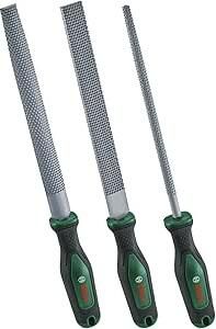 Bosch Groen Rasp set 3-piece (Raspenset 200mm 3 stuks: platte rasp halfronde rasp ronde rasp) 1600A02ZB1