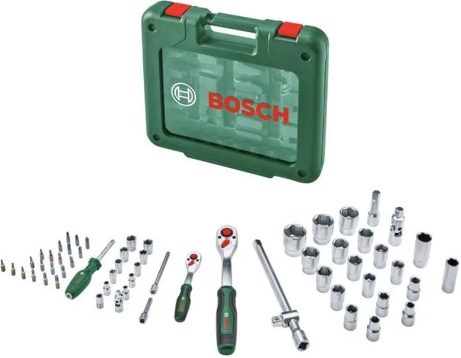 Bosch Groen Ratelset 1 4" + 1 2" | 60-delig 1600A039J8