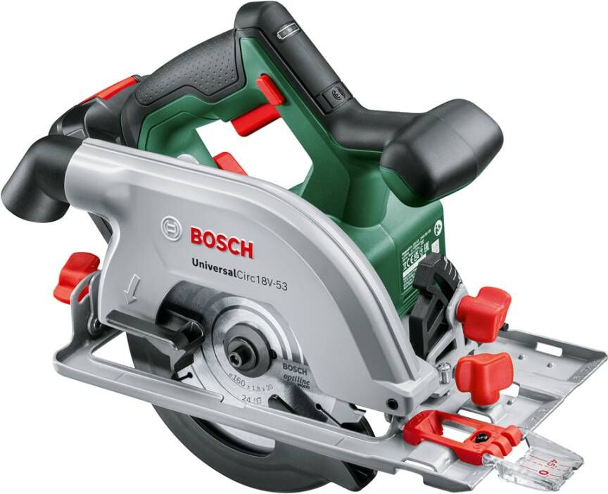 Bosch Groen Bosch Universalcirc 18V-53 Bt | Accu Cirkelzaag | 160 mm 06033B1400