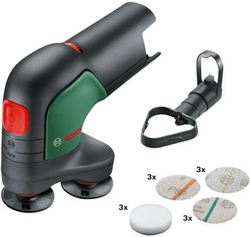 Bosch Groen EasyCurvSander 12 Accu Schijfschuur- en polijstmachine | 12 V | Zonder accu en lader | In doos 06039C9003