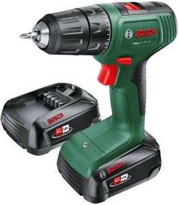 Bosch Groen EasyDrill 18V-40 | Accuschroefboormachine met twee standen | Incl. 2 Accu&apos;s en Lader