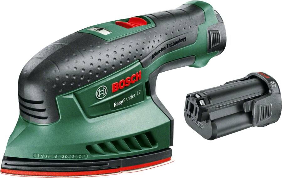 Bosch Groen EasySander 12 Accumultischuurmachine Geleverd met 2 accupacks 060397690A