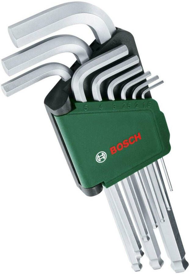 Bosch Groen Inbussleutelset 9-stuks 1600A02BX9