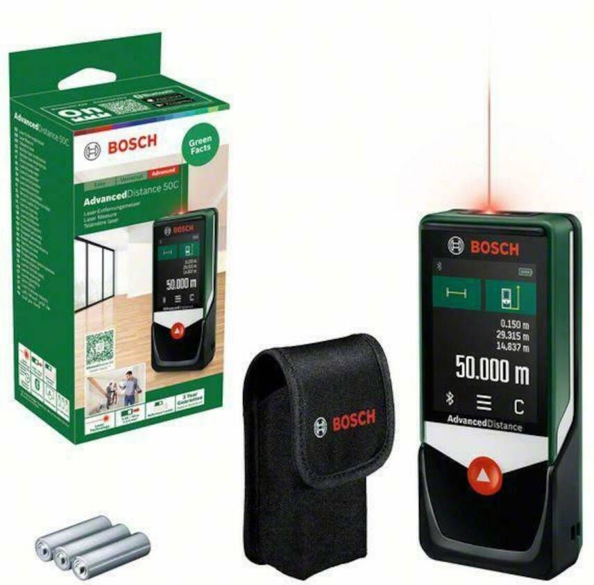 Bosch Groen Laserafstandsmeter AdvancedDistance 50C 0603672202