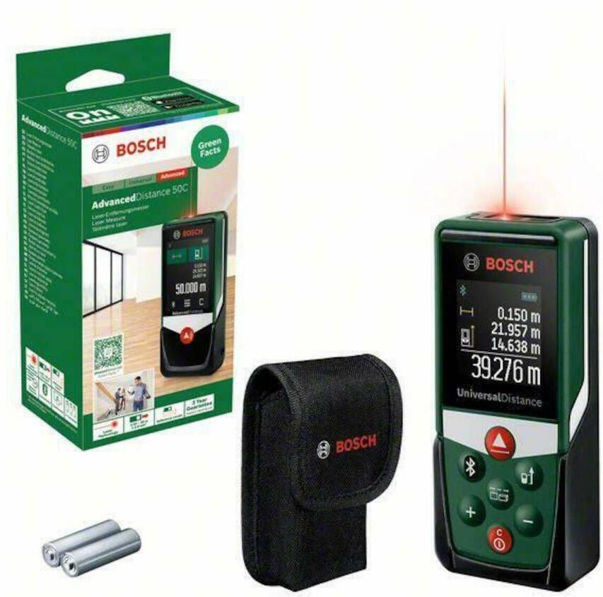 Bosch Groen Laserafstandsmeter UniversalDistance 50C 0603672301