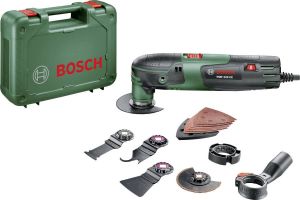 Bosch Groen PMF 220 CE Multitool in koffer incl. accessoiresset 220W