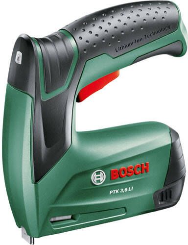 Bosch Groen PTK 3 6 Li Accutacker | 30 min-1 | 4 10 mm | Incl. nieten en oplader | In metalen doos 0603968200