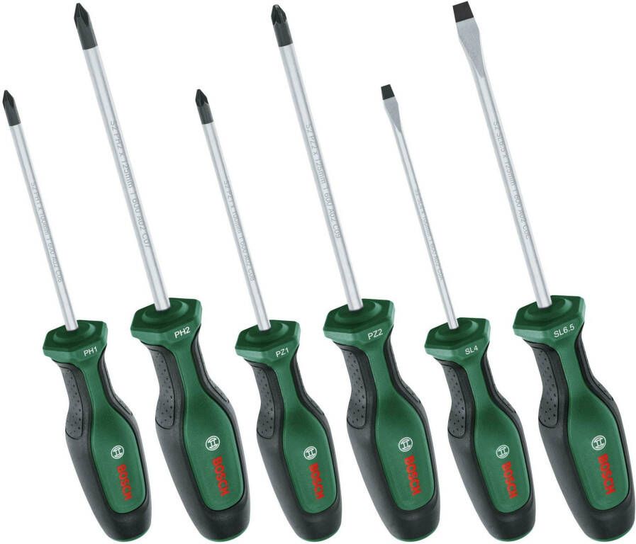 Bosch Groen Schroevendraaierset 6-stuks 1600A02BX7