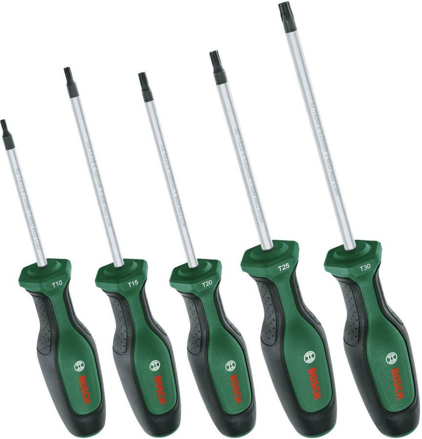 Bosch Groen Schroevendraaierset Torx 5-stuks 1600A02BX6