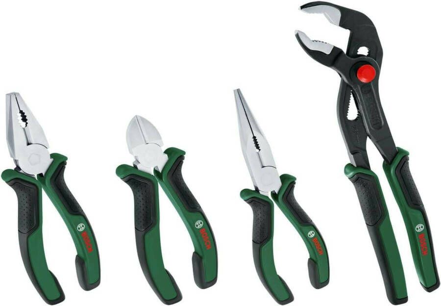 Bosch Groen Tangenset 4-stuks 1600A02W7K