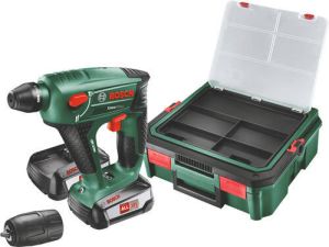 Bosch Groen Uneo Maxx SBX Accu Boorhamer | 18V | 2 x 1.5 Ah accu + lader | In koffer 060395230K