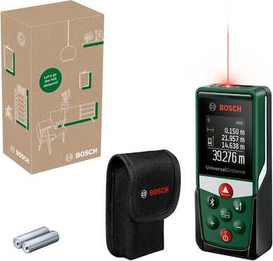 Bosch Groen UniversalDistance 40C Laserafstandsmeter | Inclusief Batterijen 06036721Z0