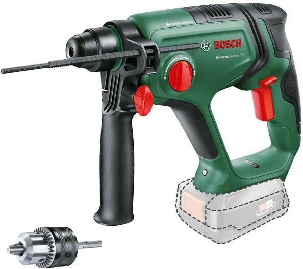 Bosch Groen UniversalHammer 18V | 2.0 J | Incl. adapter | Excl. accu&apos;s en lader 06039D6001