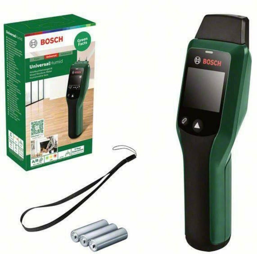 Bosch Groen UniversalHumid Vochtmeter | Inclusief Batterijen 06036880Z0