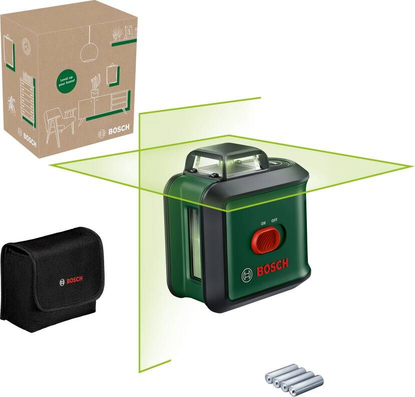 Bosch Groen UniversalLevel 360°-lijnlaser | Inclusief Batterijen 0603663EZ0