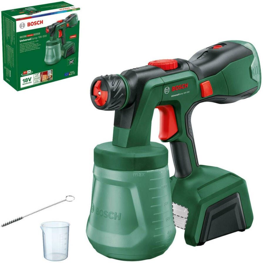 Bosch Groen UniversalSpray 18V-300 Accuverfspuit | Zonder accu en lader 0603208100