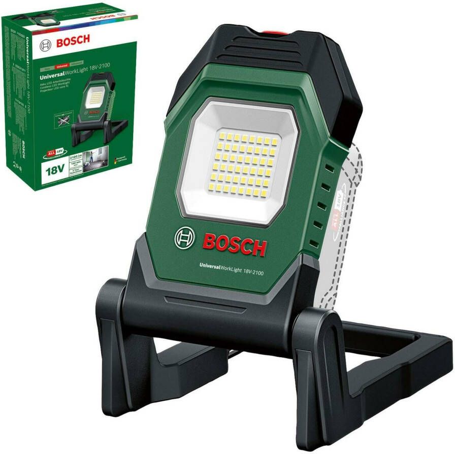 Bosch Groen UniversalWorklight 18V-2100 BT Accu Werklamp | Zonder accu en lader 06039A1300