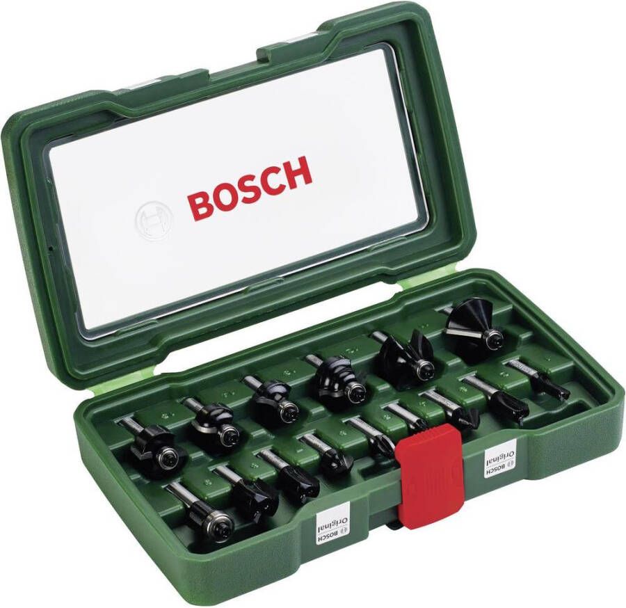 Bosch Accessoires Hardmetalen Frezenset | 15 Delig | 8 mm schacht 2607019469