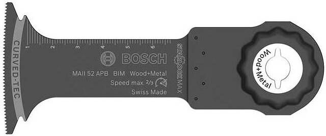 Bosch Accessoires MAII 52 APB BIM Invalzaagblad Wood+Metal Curved-Tec 2608662769