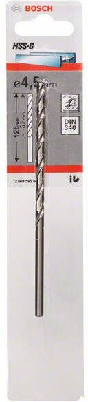 Bosch Accessoires Metaalboren HSS-G DIN 340 4 5 x 82 x 126 mm 1st 2608595681