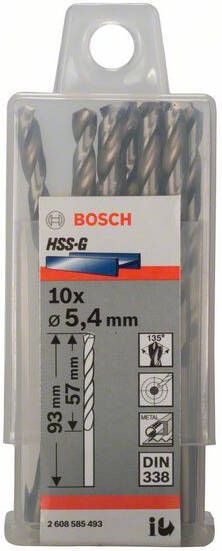 Bosch Accessoires Metaalboren HSS-G Standard 5 4 x 57 x 93 mm 10st 2608585493