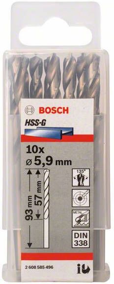 Bosch Metaalboren HSS-G Standard 5 9 x 57 x 93 mm 10st