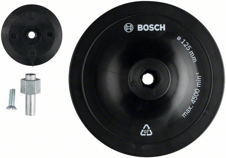 Bosch Accessoires Rubber steunschijven 125 mm 8 mm 1st 1609200240
