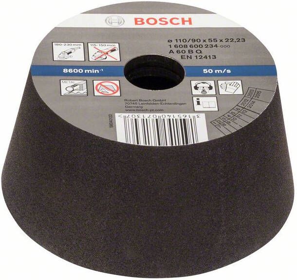 Bosch Accessoires Schuurkom conisch metaal gietijzer 90 mm 110 mm 55 mm 60 1st 1608600234