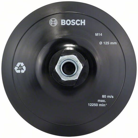 Bosch Accessoires Steunschijf met klithechtsysteem 125 mm 12.500 o.p.m. 1st 2608601077