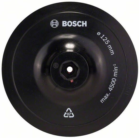 Bosch Accessoires Steunschijf met klithechtsysteem 125 mm 8 mm 1st 1609200154