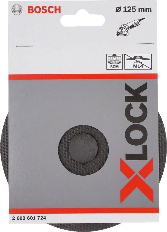 Bosch Accessoires X-LOCK Steunschijf 125 mm SCM schijf 1 stuk(s) 2608601724