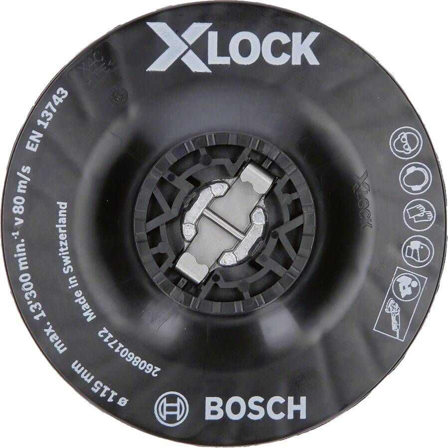Bosch X-LOCK Steunschijf voor fiberschijven 115 mm medium 1 stuk(s)