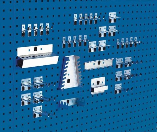 Bott Gereedschaphouder-assortiment | BxH mm | 10 haken 10 dubb.haken 20 div.houders | 40-delig | 1 stuk 14031414