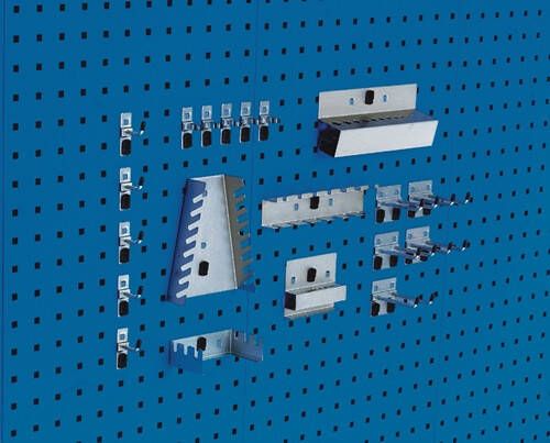 Bott Gereedschaphouder-assortiment | BxH mm | 10 haken 5 div.houders 5 gereedsch.klem. | 1 stuk 14031412