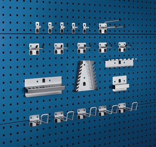 Bott Gereedschaphouder-assortiment | BxH mm | 10 haken 5 houders 5 klemmen 20-delig | 1 stuk 14030209